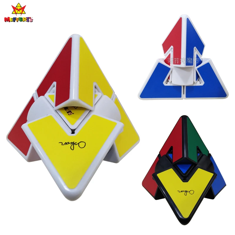 Meffert's Genuine 2x2 Puzzle Pyramid Duet Magic Cube 2x2 Cube Student Fun Toys for Adult and Kids Gift