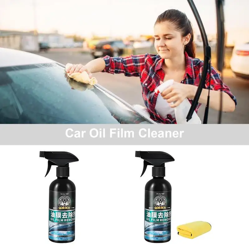 

Car Glass Oil Film Cleaner Windshield Polishing Compound Water Stain Removal Auto Wash Kit Eliminates Water Spots For Vehicles