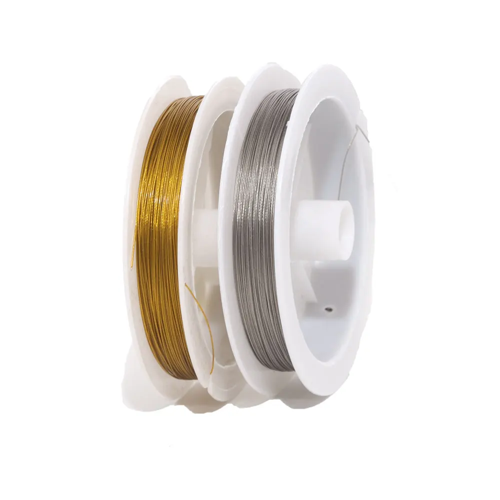 50m/roll 0.35-0.8mm Stainless Steel Tiger Tail Beading Wire For Jewelry Making Resistant Strong Wire DIY Jewelry Materials