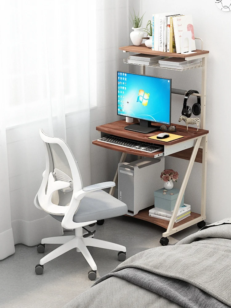 Computer Desk Desktop Home Mini Removable Shelf Desk Bedroom Simple Table 70cm