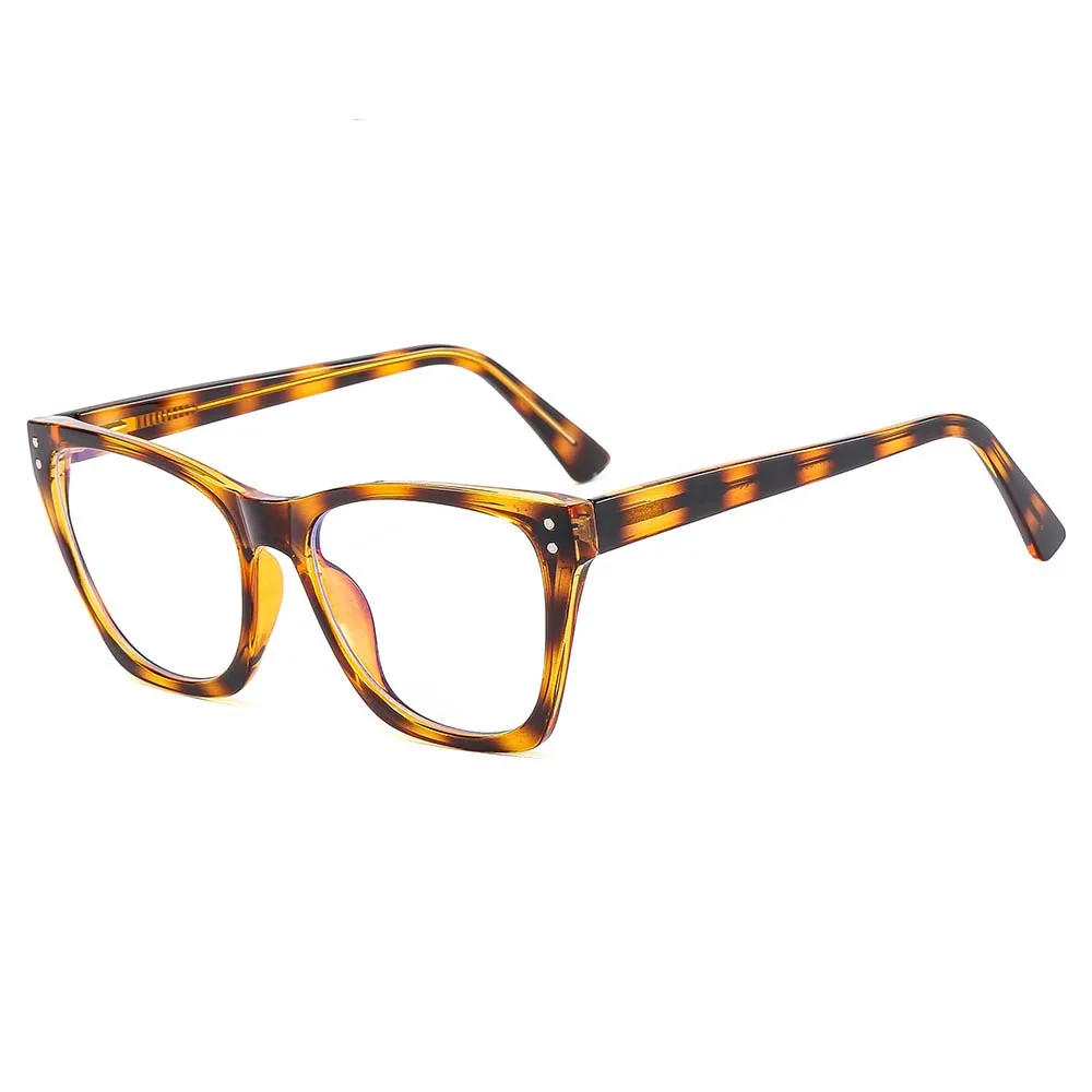 Blaulichtfilter-Brille für Damen, optische Brillengestelle, luxuriöse Leoparden-Brille, modische Computerbrille 55152