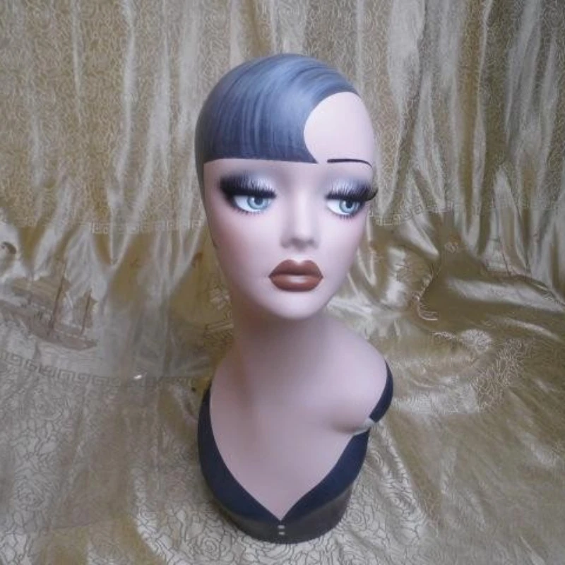 Fiberglass Vintage Female Mannequin Dummy Head Manikin Doll Heads