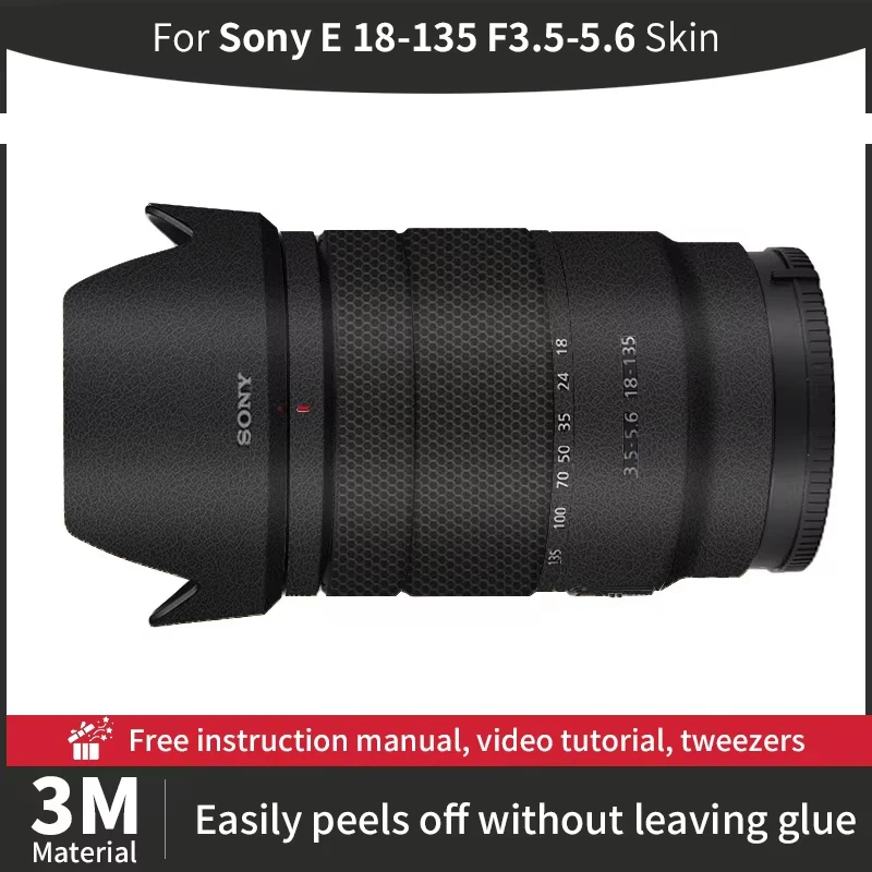 ForSony E 18-135mm F3.5-5.6 Camera Lens Skin  Sony 18 135mm Skin Anti-scratch Camera Lens Sticker protective film