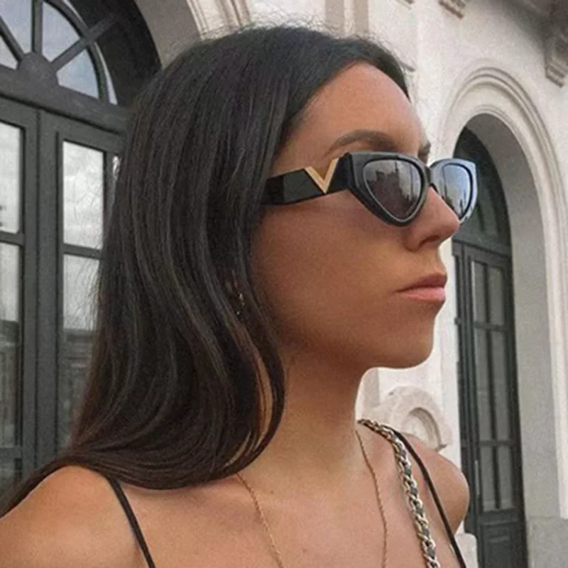 Vintage Small Cat eye Sunglasses Women\'s Vintage Brand Designer Glasses Women Sun Glasses Square UV400 Eyewear Oculos De Sol