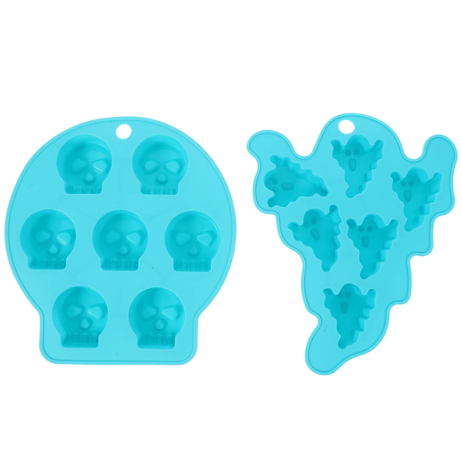 

2Pcs Cartoon Silicone Mold Halloween Cake Baking Mould Creative Design Easy Clean Home Professional Use
