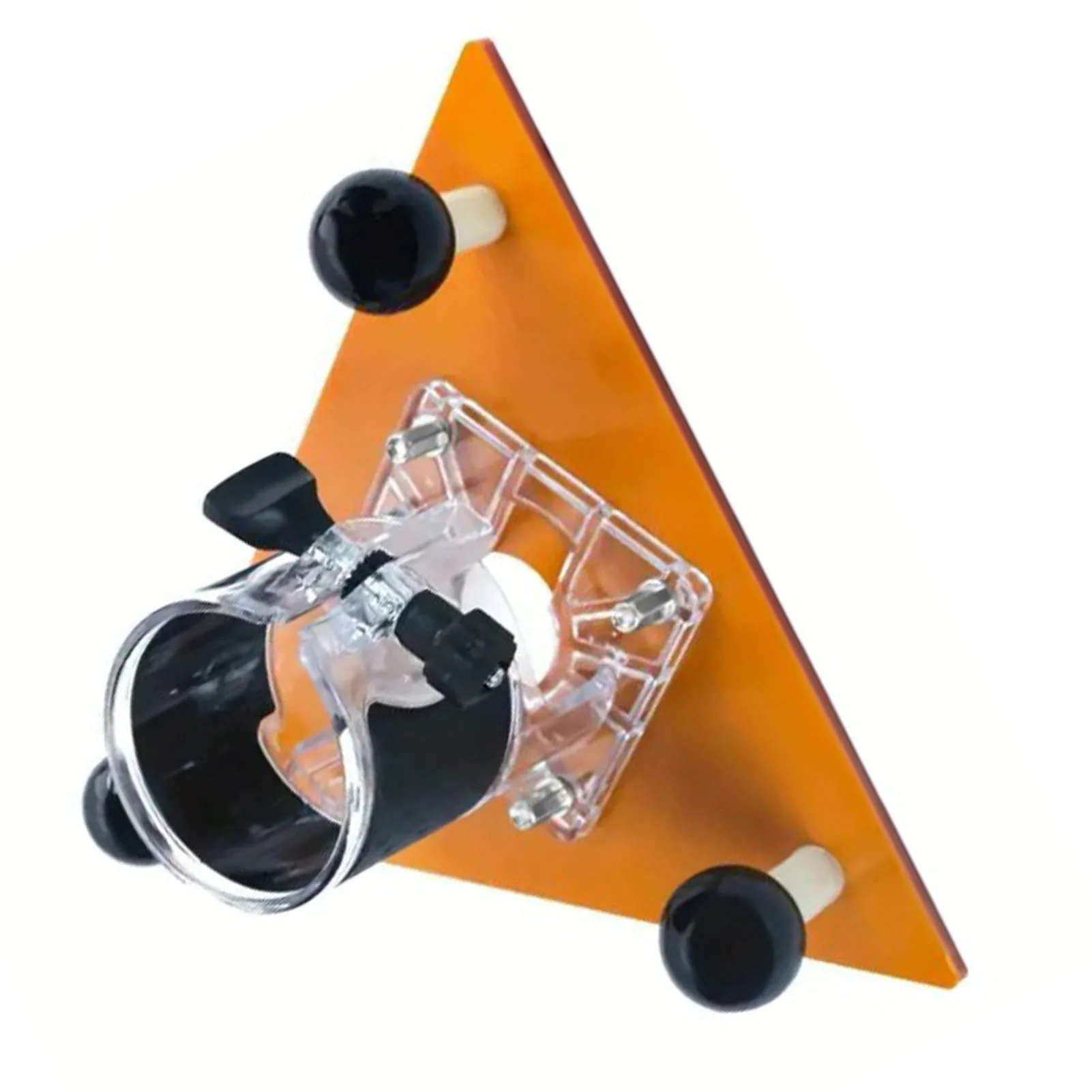 Router Triangular Base ABS Engineering Plastic 65mm Trimming Machine Balance Plate for Slotting Chamfering