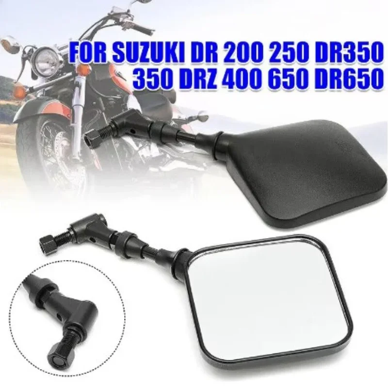 

2PCS Motorcycle Rear View Mirror Side Mirrors for Suzuki DR 200 250 DR350 350 DRZ 400 650 DR650