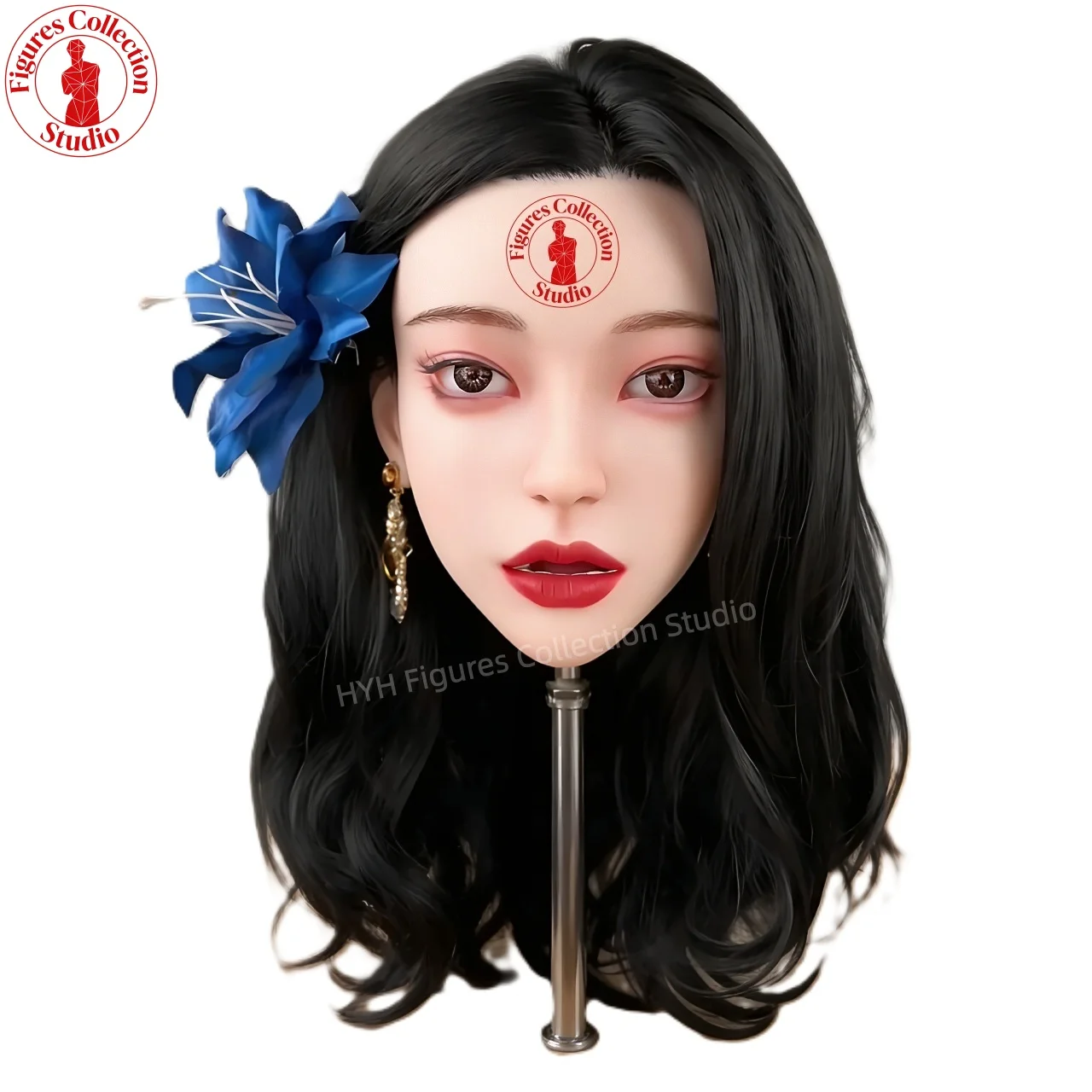 

Artisan Makeup Head HYH-SHB-TS-0023 Life-Size, M16 Interface, Ultra-Realistic for Hairstyle, Jewelry, Photography