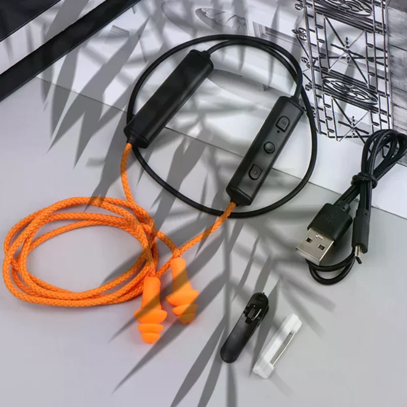 تقليد حماية العمل سدادات الأذن السلكية سماعة رأس بخاصية البلوتوث للعمل قمع الضوضاء حماية السمع