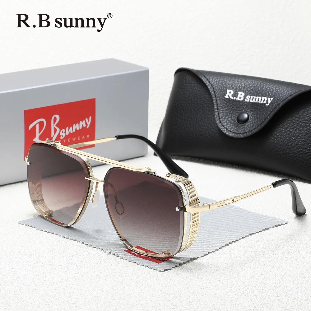 

Солнцезащитные очки, мужские очки в большой металлической оправе, женские очки для вождения, путешествий, уличные очки Óculos De Sol UV400