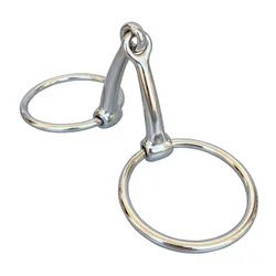 Horse Bit Stainless Steel Ring Snaffle Bits Copper Mouth Product 12.5cm Iron Nickel Plated Bits