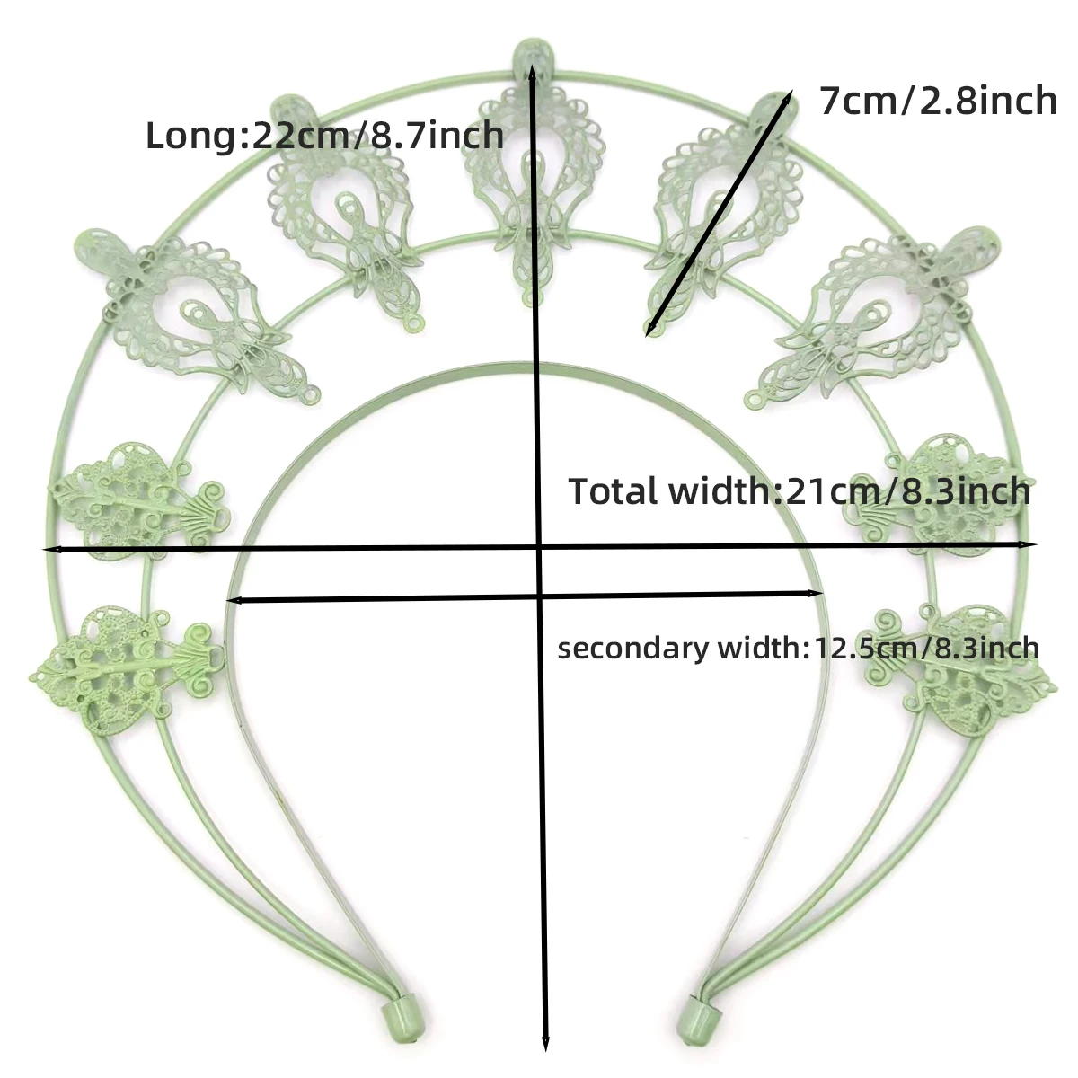 

Lolita Virgin Halo Hairband Cathedral Pope Golden Hair Accessories Runway Photo Prop Ancient Costume Alloy