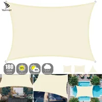 6x4M/3x4M/3x2M Large Sun Shade Sail Canopy Awning Cloth Waterproof Screen UV Block Heavy Duty Outdoor Garden Patio Carport