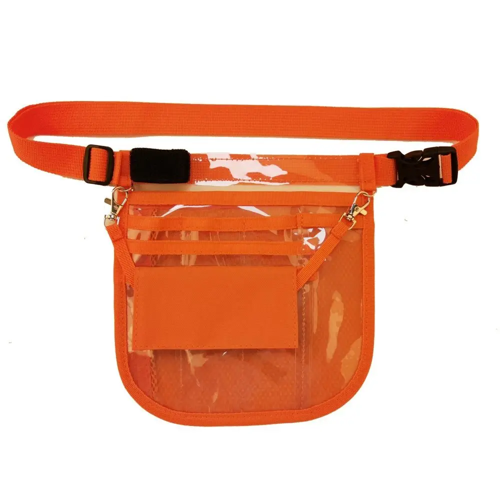 

Waterproof Nurse Fanny Pack Multi-Compartment Tape Holder Nurse Waist Bag Portable Adjustable Straps PVC Nurse Pouch Case Women