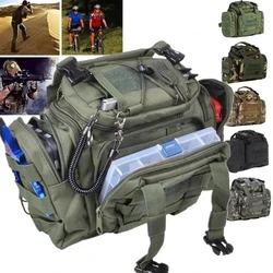 Waterproof Tactical Waist Bag Nylon Multi-Function Camping Hiking Hunting Fishing Bag Pistol Holster Airsoft Combat Bag Lure bag