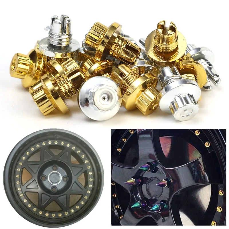 Universal Plastic Car Wheel Rivets Nuts Studs Bolts Rivets for Rim Lip Decoration Replacement Car Wheel Rivets Car Accessories