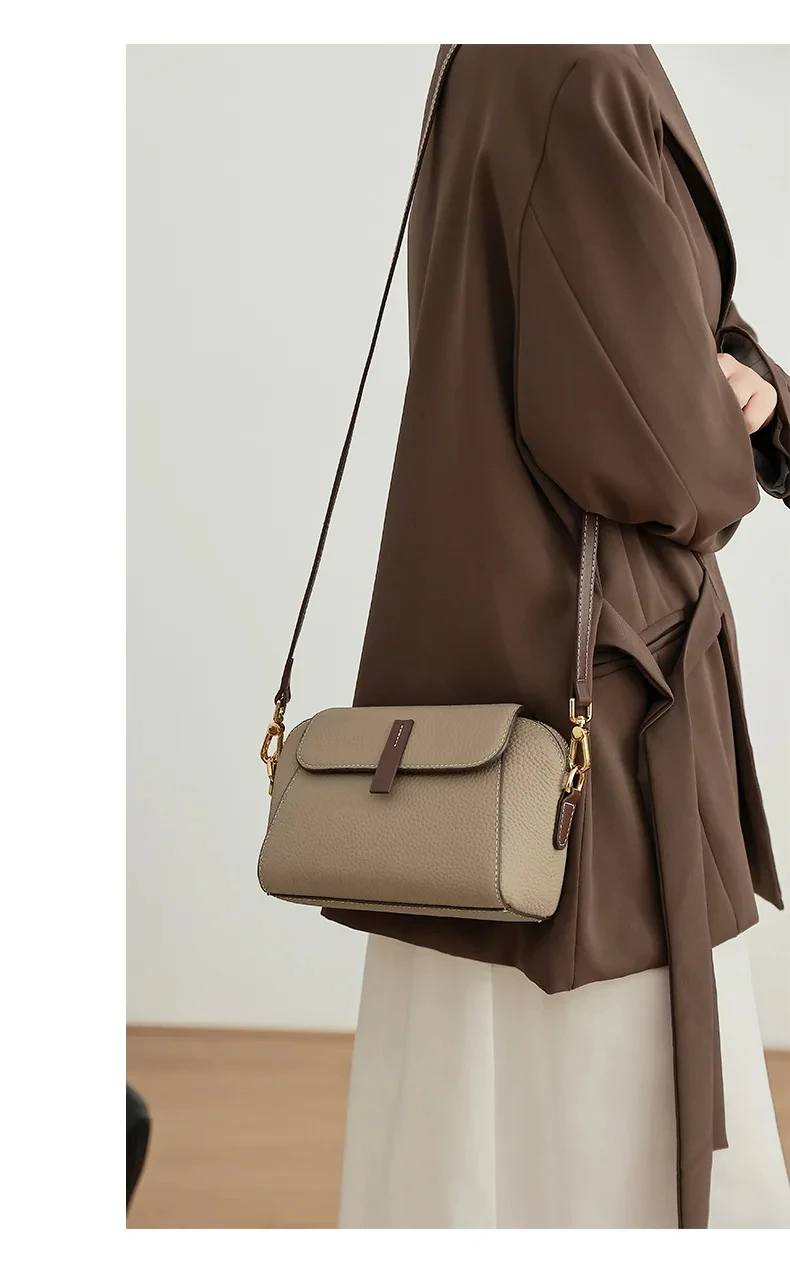 Sac à bandoulière en cuir de vache véritable pour femmes, rétro décontracté, sacs en cuir de vache, mode féminine, Design de luxe, sac à bandoulière pour dames