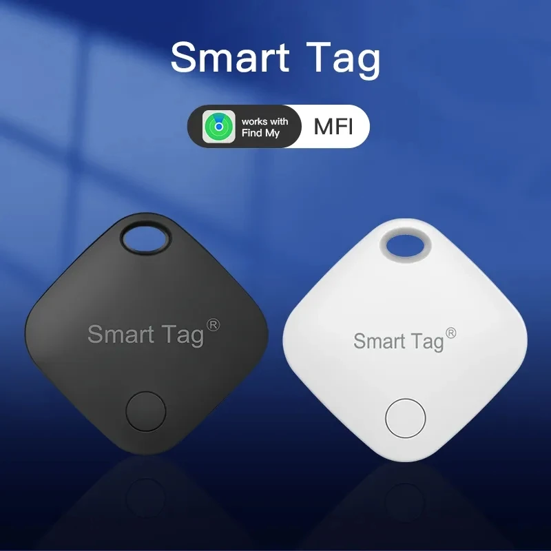 Smart Bluetooth GPS Tracker Works with Find My APP Anti Lose Reminder Device for Iphone Tag Replacement Locator MFI Rated