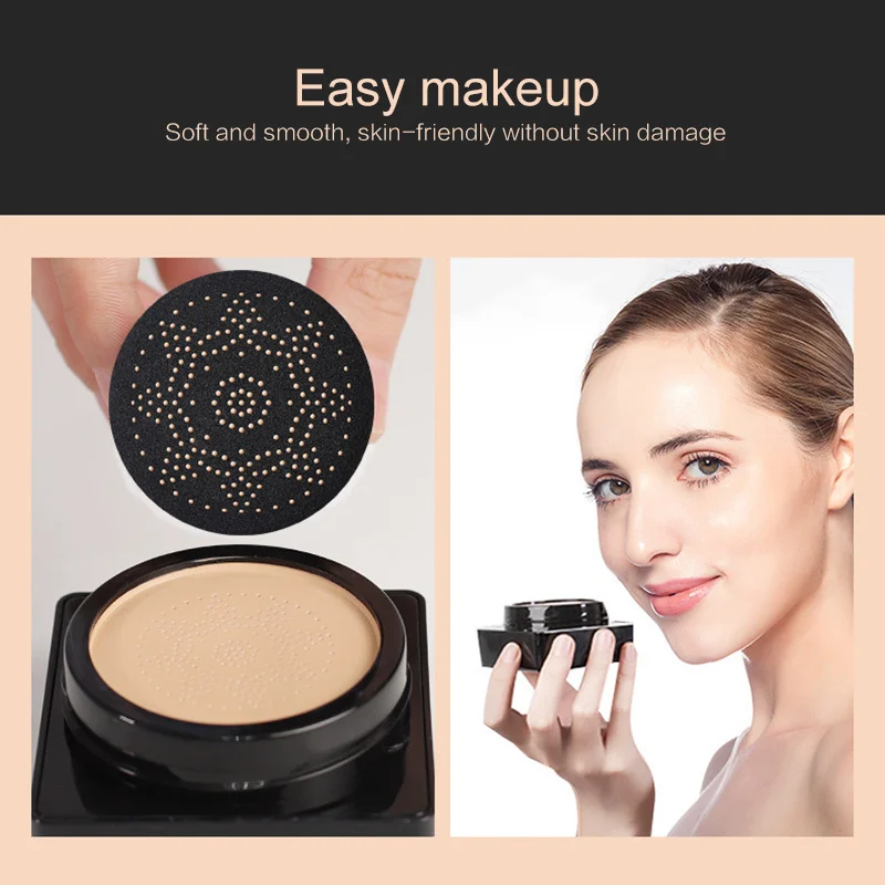 BB Air Cushion Foundation Mushroom Head CC Cream Concealer Whitening Makeup Cosmetic Waterproof Erhellen Sie den Grundton des Gesichts