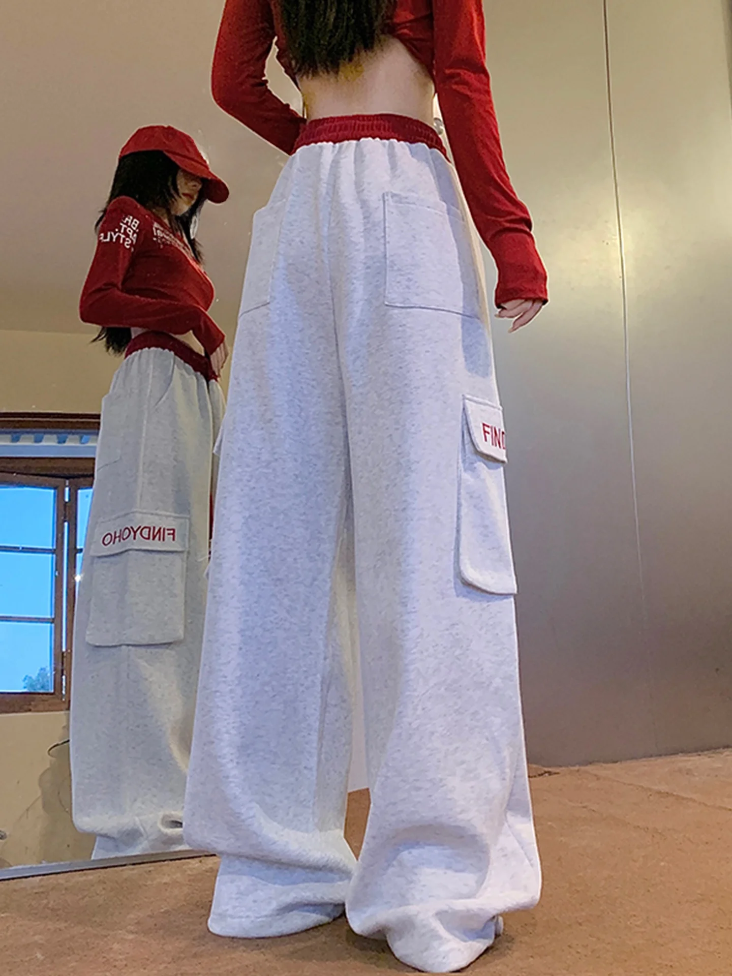 Plones Deportivos Casus Estilo Americano ises para Mujer, Cintura Alta, Pierna Recta, Estilo Jazz, Talla ande, Pie...