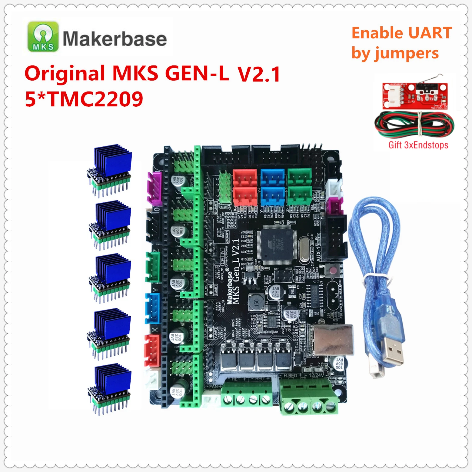 MKS GEN L V2.1 3D Printer Control Board 8bit