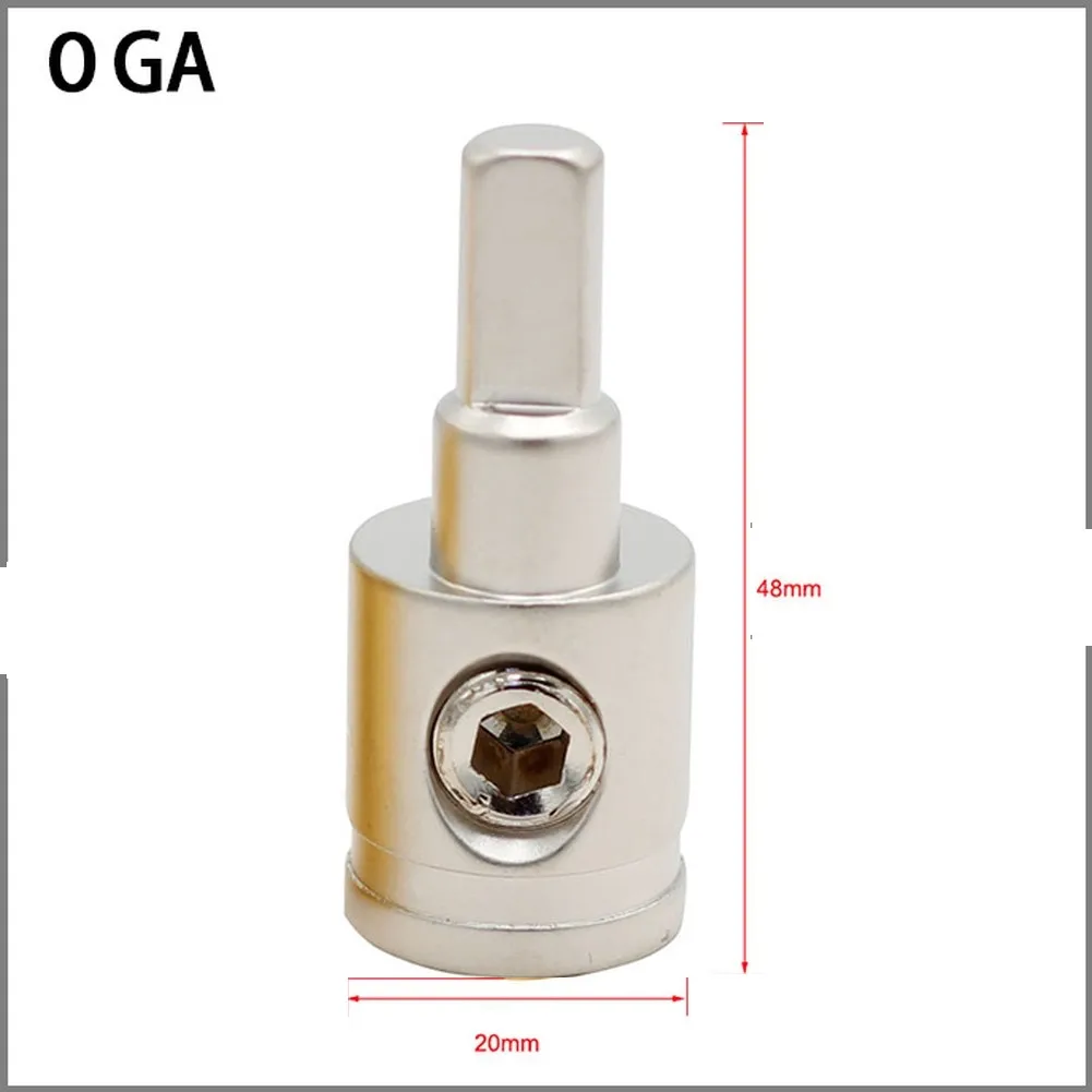 Pure Copper Terminal Block Kit 0GA 4GA 8GA Gold Plated Power Connector For Car Audio System Wiring Distribution Accessories