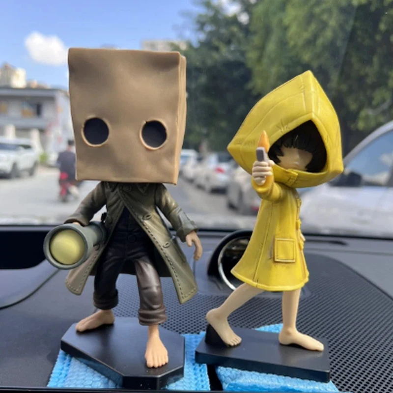 Little Nightmares Anime-Spielfigur Six Mono PVC-Modell Cartoon-Spielcharakter Desktop-Ornament Sammlerstück Halloween-Kinderspielzeug Geschenk