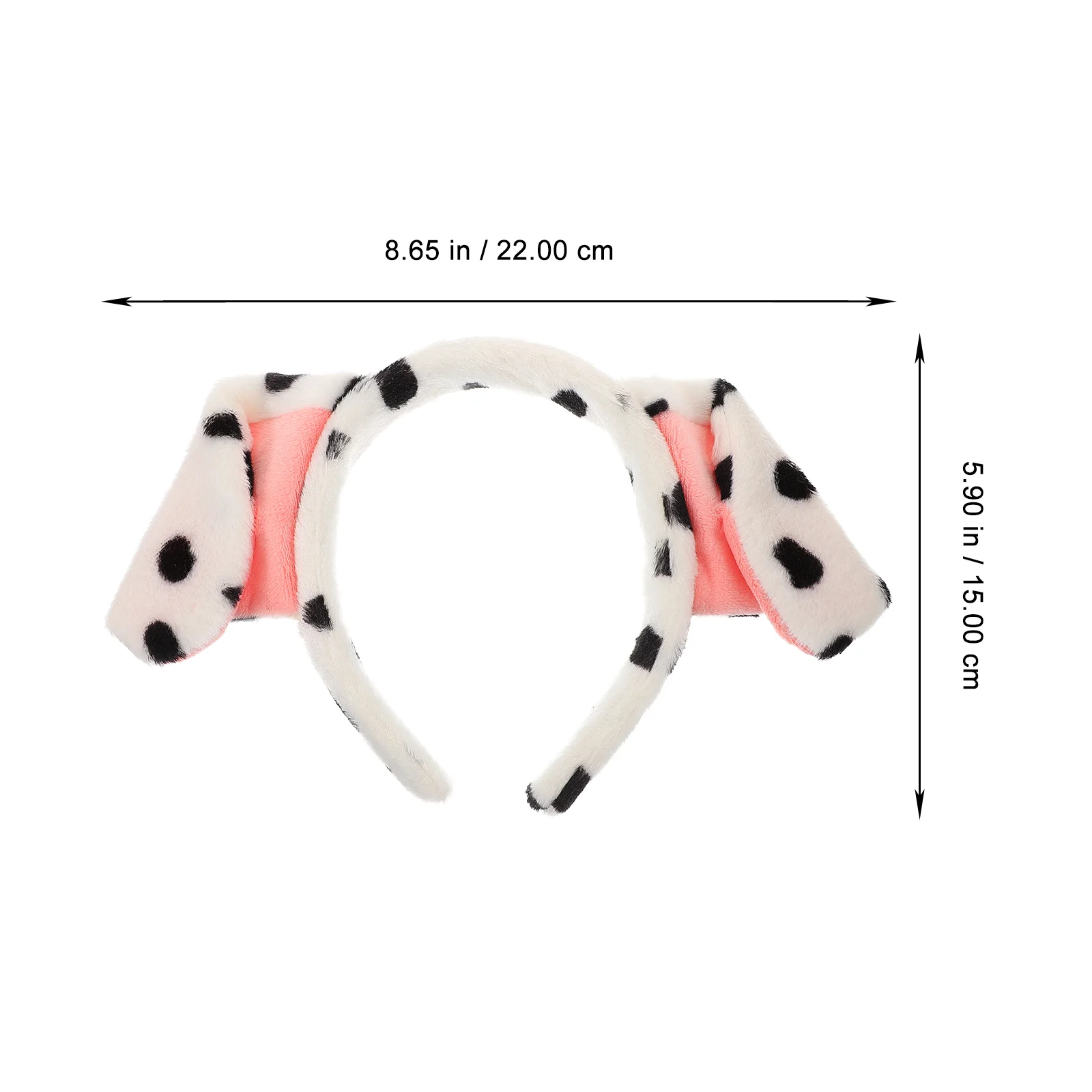 Dog Costume Puppy Headband Halloween Costumes Dogs Ear Headbands for Kid Non-slip Dalmatian Ears Tail Adult Child