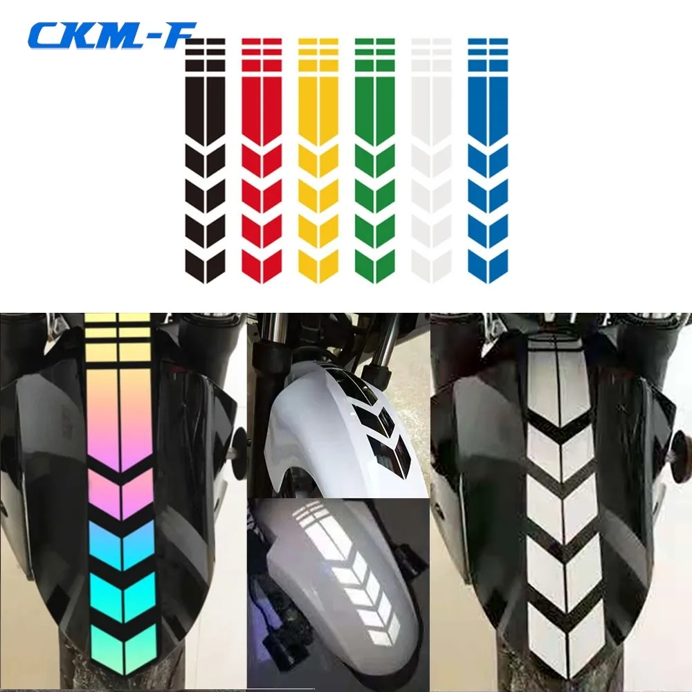 

Motorcycle Arrow Stripe Stickers Car Fenders Universal Waterproof Oil proof Reflective Stickers Motorcycle Tape Stickers Styling