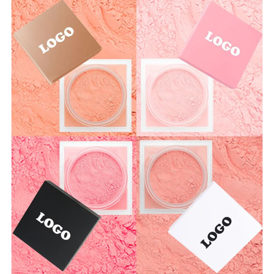 프라이빗 라벨 롱래스팅 블러쉬 파우더 방수 오일 컨트롤 비건 메이크업 도매 맞춤형 치크 컬러 브라이트닝 블러셔