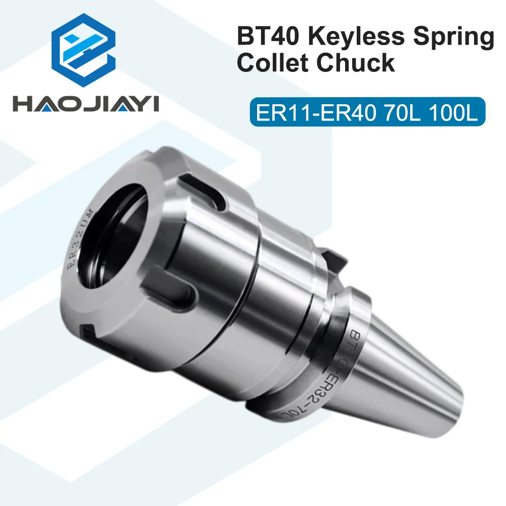Keyless BT40 Collet Chuck ER11 ER16 ER20 ER25 ER32 ER40 70L 100L for CNC Machining Center Milling