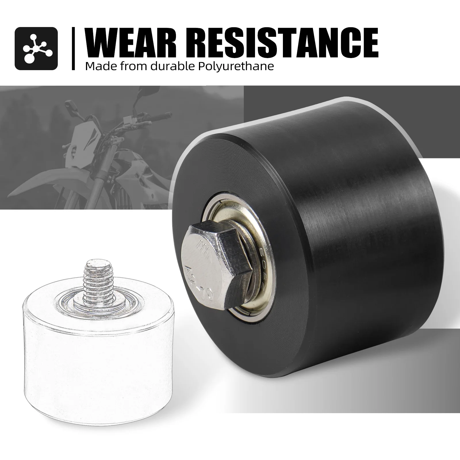 NICECNC لسوزوكي DRZ400SM 2005-2024 DRZ400S 2000-2024 DR-Z 400SM 400S DRZ 400 SM S سلسلة الأسطوانة المنزلق دليل عدة 43910-27C11 #4