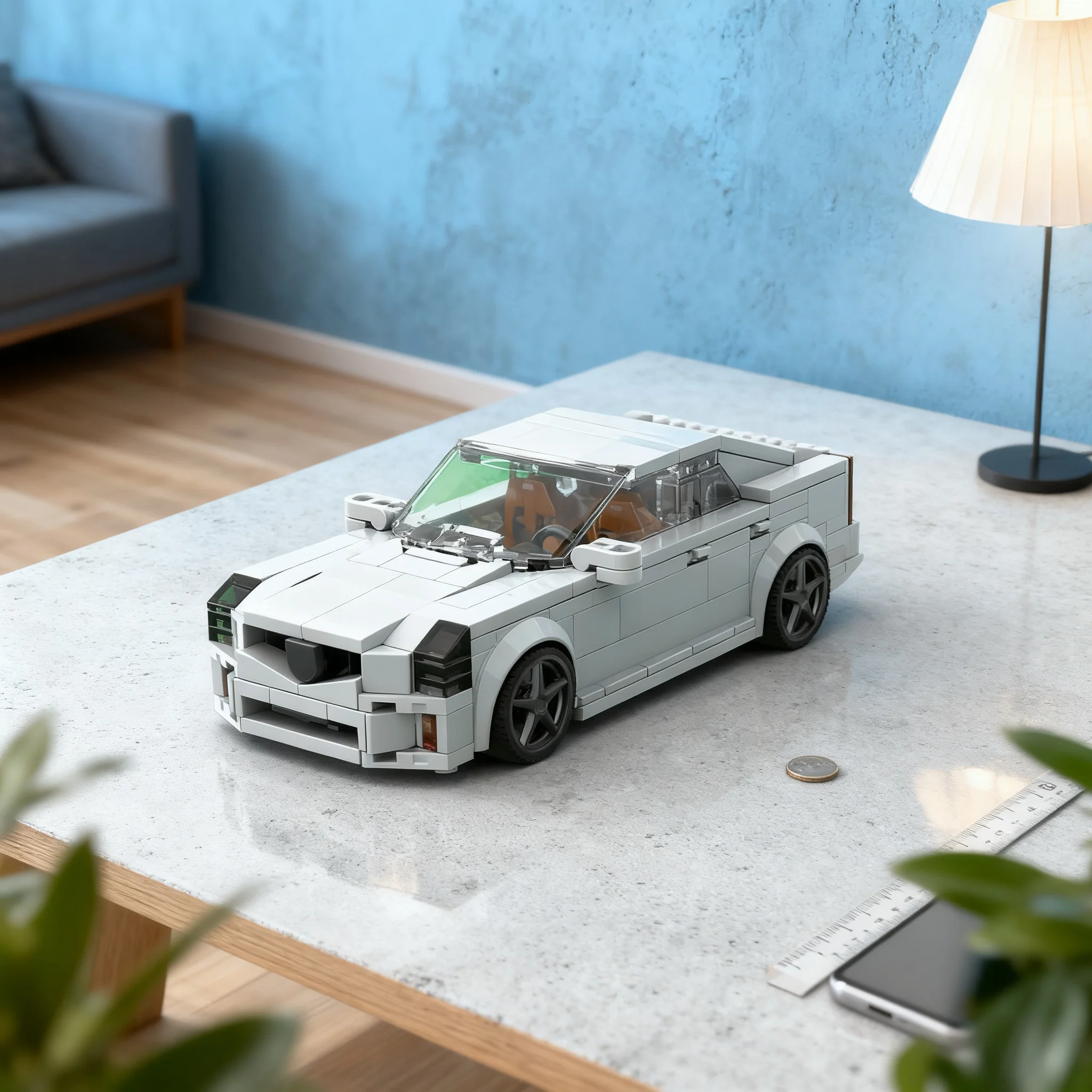 338pcs MOC Cadillaced CTS-V City Champions Model Building Blocks Construction Toy Christmas Gift 3D Creative Assemble Education