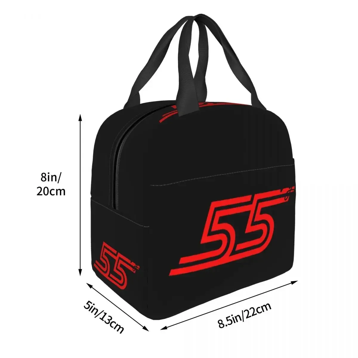 Carlos Sainz Jr F1 Signature Graphic - Dark Insulated Lunch Bags Leakproof Picnic Bags Lunch Tote for Woman Work Children School