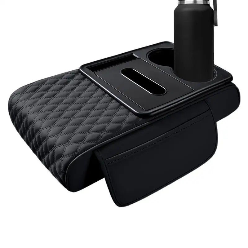 

Car Console Organizer With Cup Holder 5 In 1 Car Armrest Cover Multifunctional Auto Console Organizers Cup Holder Car