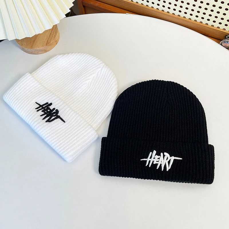 Chapéus de inverno para unissex gorros de malha sólida bonito chapéu senhora outono feminino gorro bonés mais quente masculino casual boné