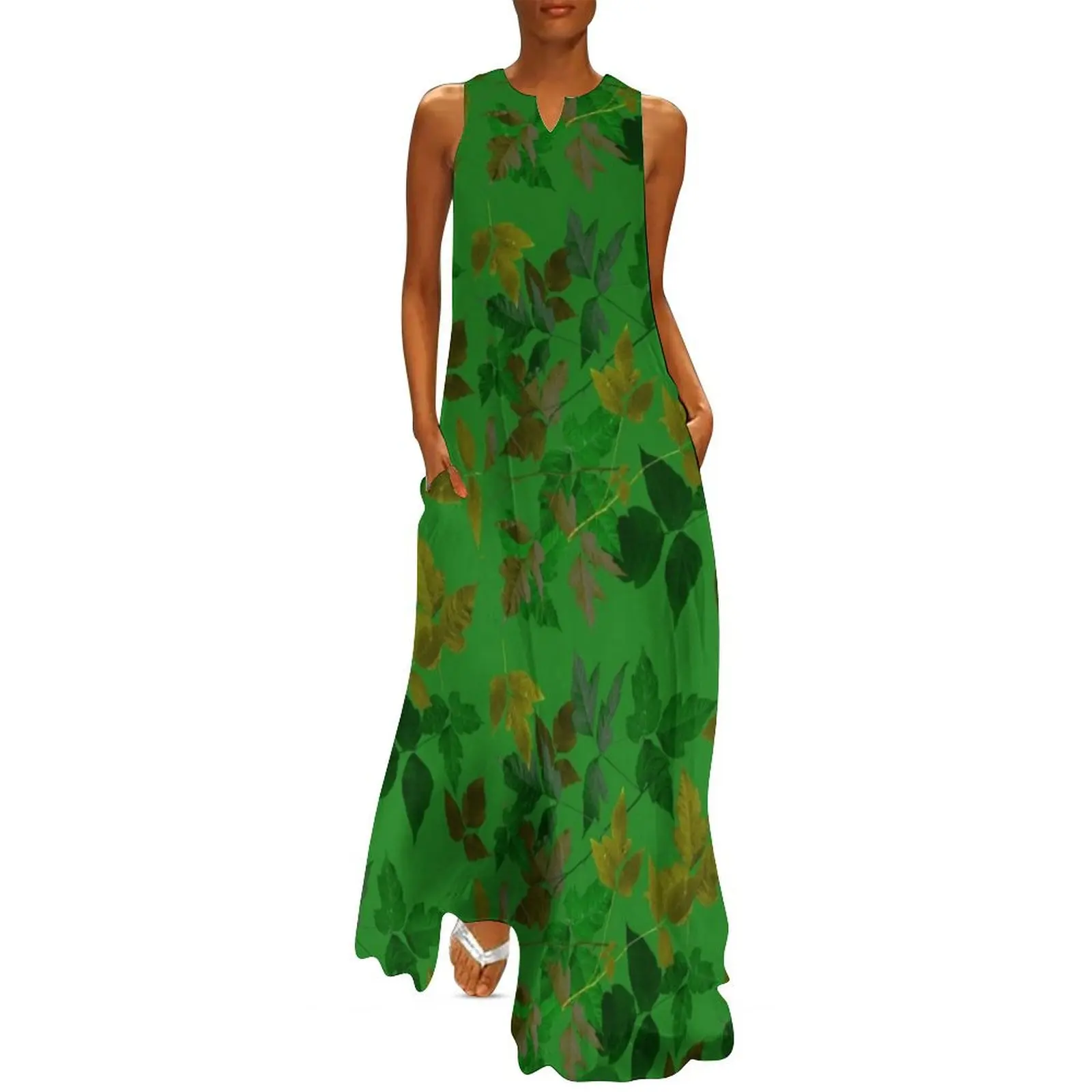 

Poison Ivy Costume Botanical Poison Ivy Print Real Poison Ivy Plant Long Dress dress summer Evening gown luxury dresses