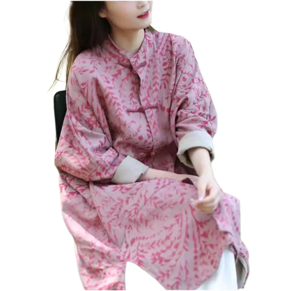 

Coat Women Clothes Jackets for Women Clothing Ethnic Style Print Vintage Casual Streetwear Autumn Harajuku Spring Outerwear