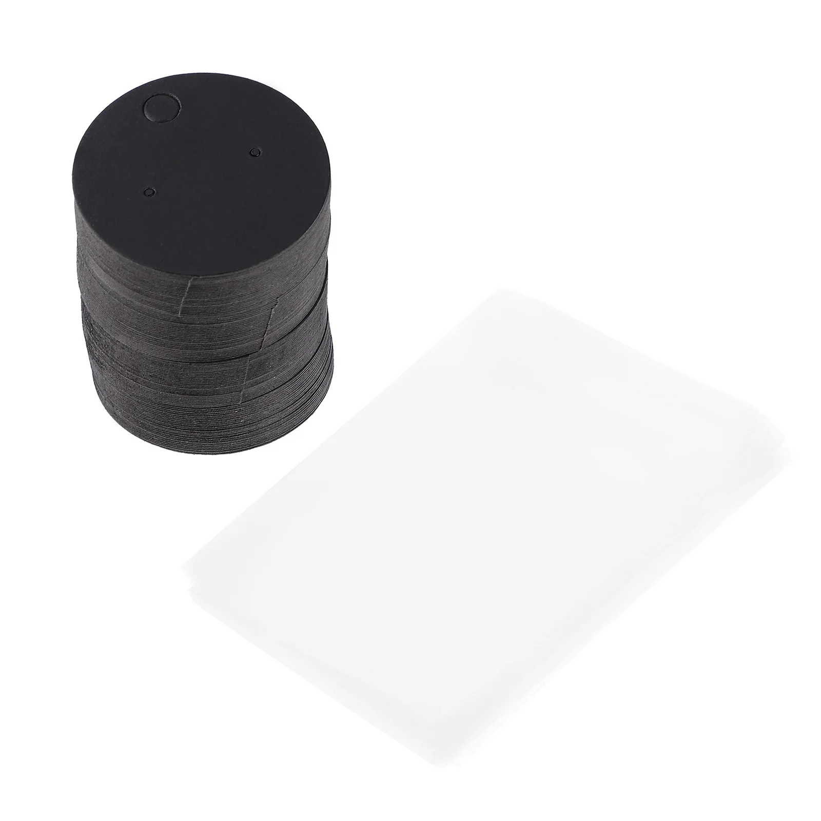 

100Pcs Blank Earring Display Cardboard Smooth Paperboard Tags for Jewelry Ear Studs Organizers Display Storage Solution