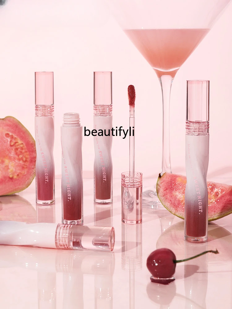 

Water Light Hazy Lip Gloss Moisturizing Mirror Lipstick Lip Lacquer Moisturizing Cheap Light Lip Lines