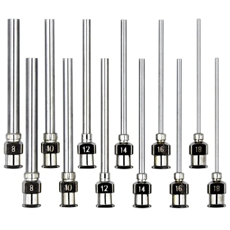 conjunto-de-agulhas-de-dosagem-abfa-com-12-pecas-ponta-cega-de-aco-inoxidavel-de-197-polegadas-com-luer-lock-calibres-8-10-12-14-16-18