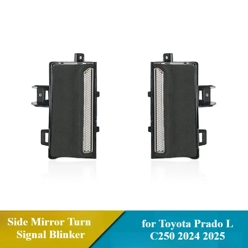 

Для Toyota Land Cruiser Prado LC250 2024 2025 светодиодное боковое зеркало Dymanic, указатель поворота, дневные ходовые огни, стоп-сигнал