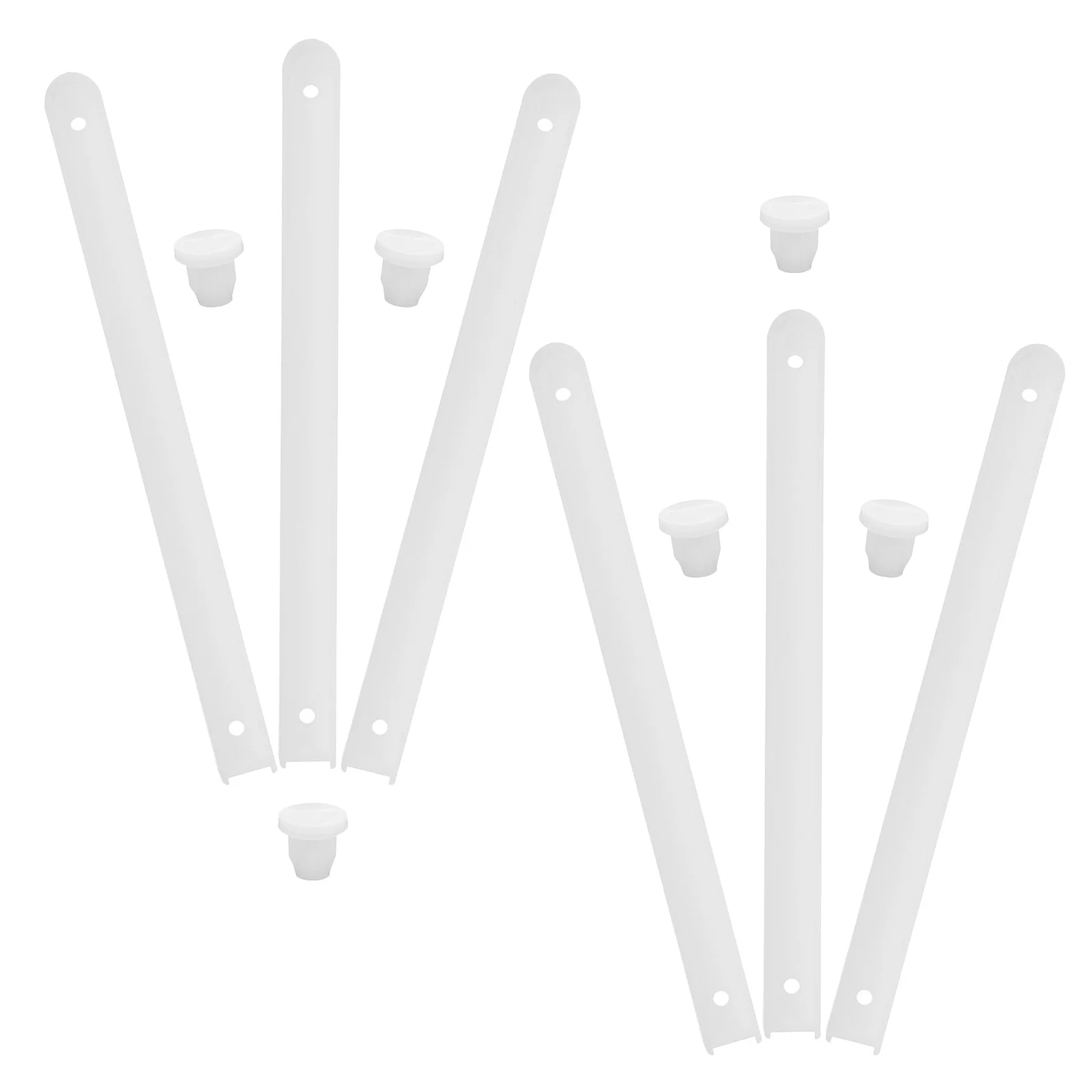 

3Sets Plastic Drawer Slide Rails Smooth Quiet Performance Drawer Guides for Kitchen Cabinets Dressers Wardrobes