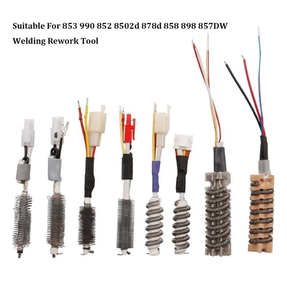 Elemento de aquecimento 220v, núcleo de calor 2000w 850/858d, estação de solda, ferramenta de ar quente, 9 estilos, aquecedor de elemento de aquecimento cerâmico