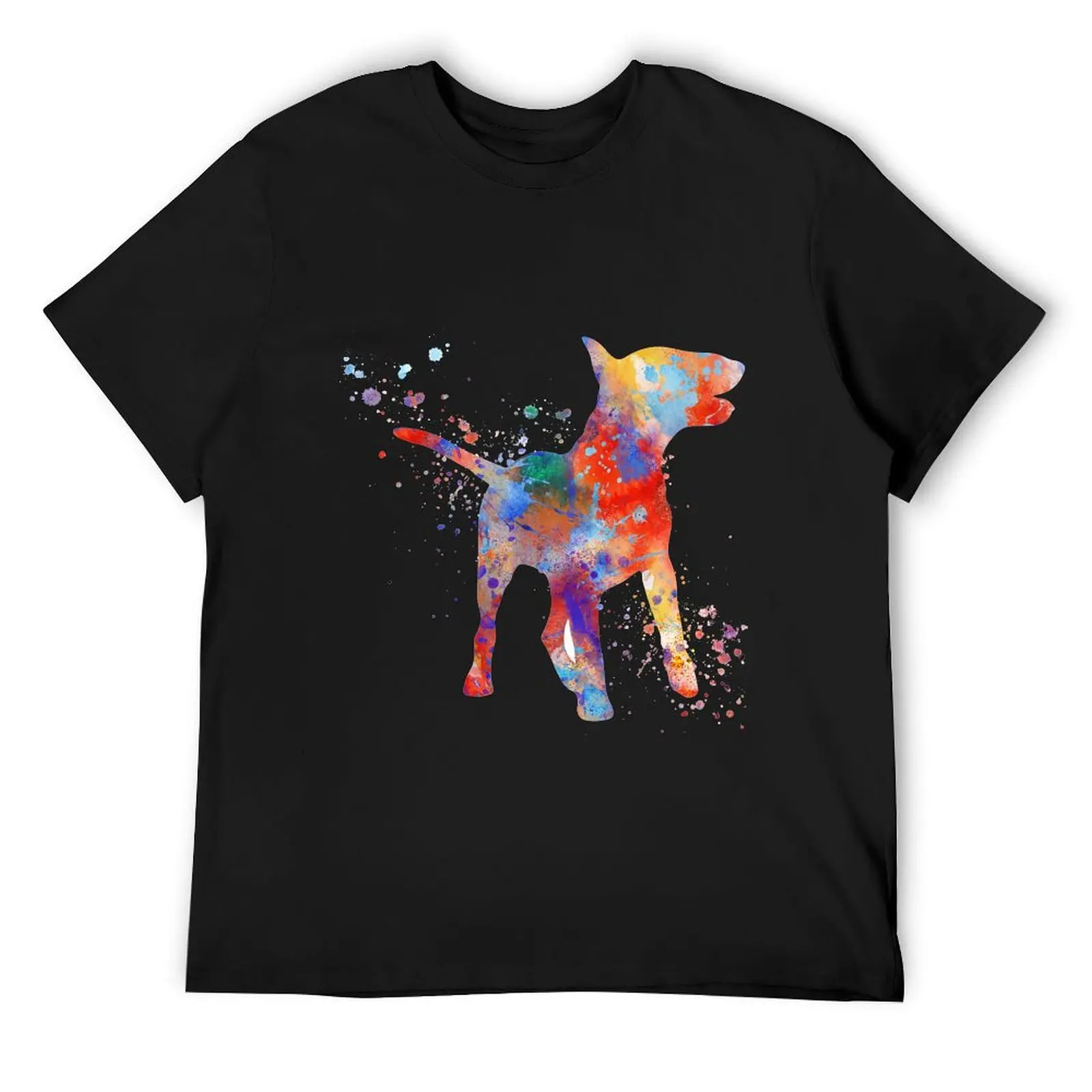 

Bull Terrier, watercolor Bull Terrier T-Shirt man clothes Short sleeve tee Man t-shirt mens graphic t-shirts pack