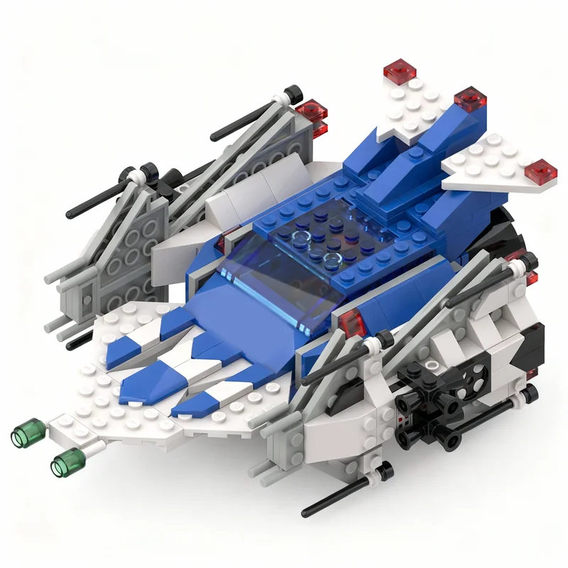297PCS MOC Space Exploration Meringa Model Custom Building Blocks Architecture DIY Assembly Display Gift Collectible Building