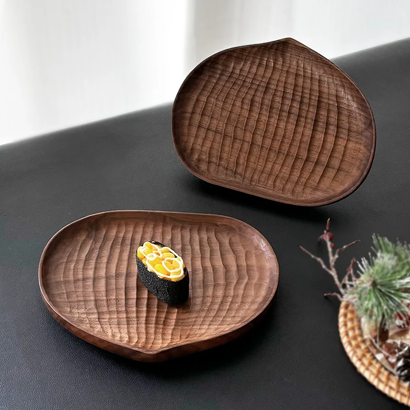 

Резной поднос ручной работы из цельного ореха и каштана — многоразовый для кондитерских изделий, ювелирных изделий, сервировки чая, натурального зерна, элегантного дома