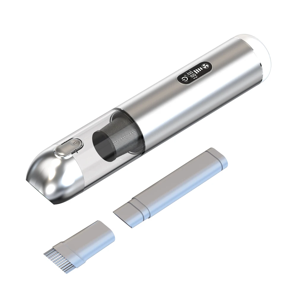 

Автомобильный пылесос Автомобильный пылесос с ручным пылесосом 18000 Па для автомобиля, дома, офиса для домашних животных V11S + серебристый цвет