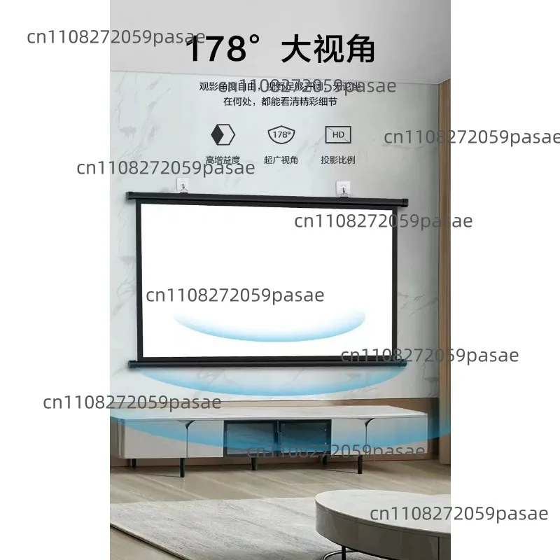 70  Inch High Quality Projector Scree Stand  Portable Tripod Projection Screen with Matte White for Outdoor and Indoor - view 5