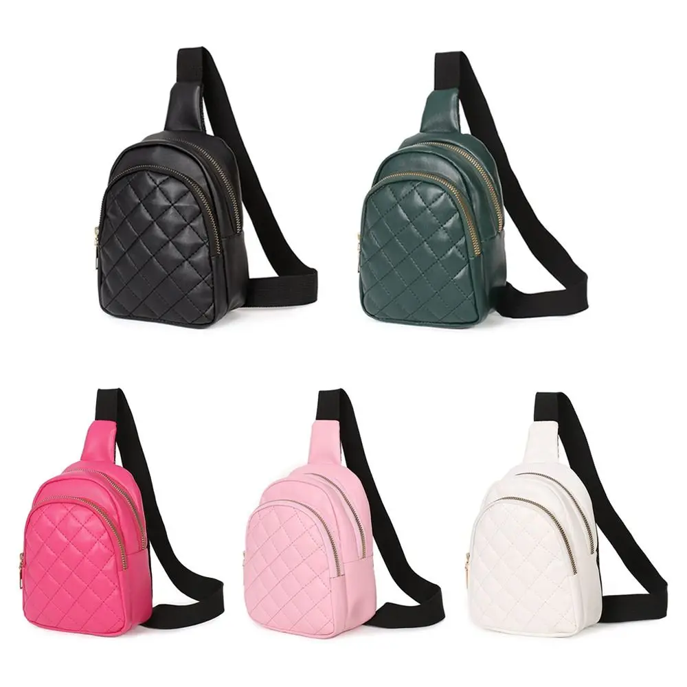 Fashion Pure Color Casual Shoulder Bag Crossbody Bag Chest Bag Travel Pack